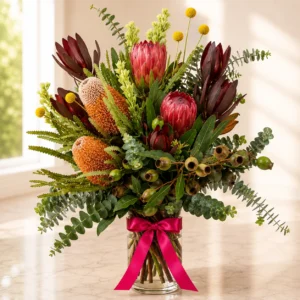australian native vase arrangement