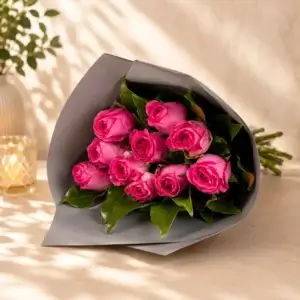 hot pink rose wrap